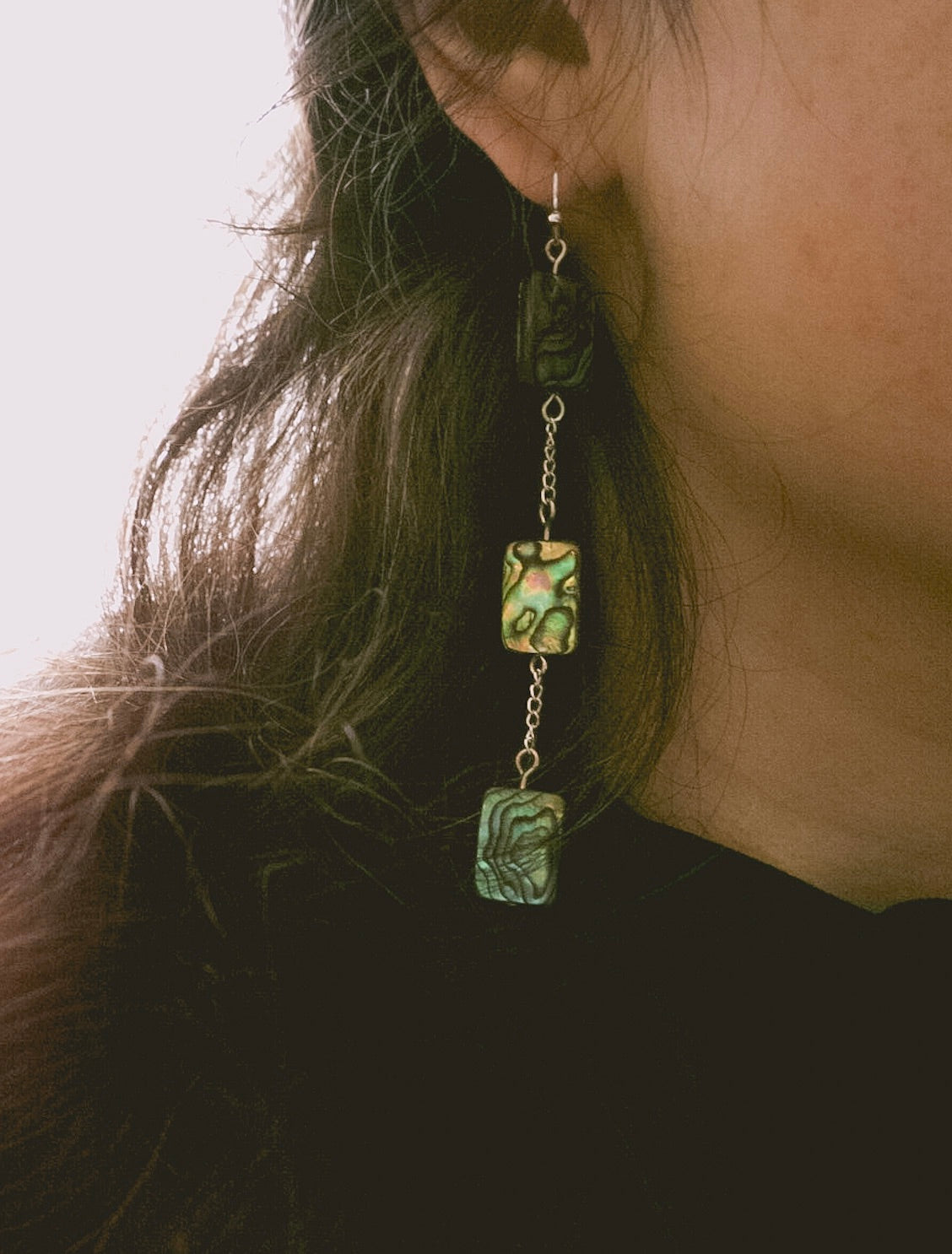 Serenade by the sea - Abalone earrings.