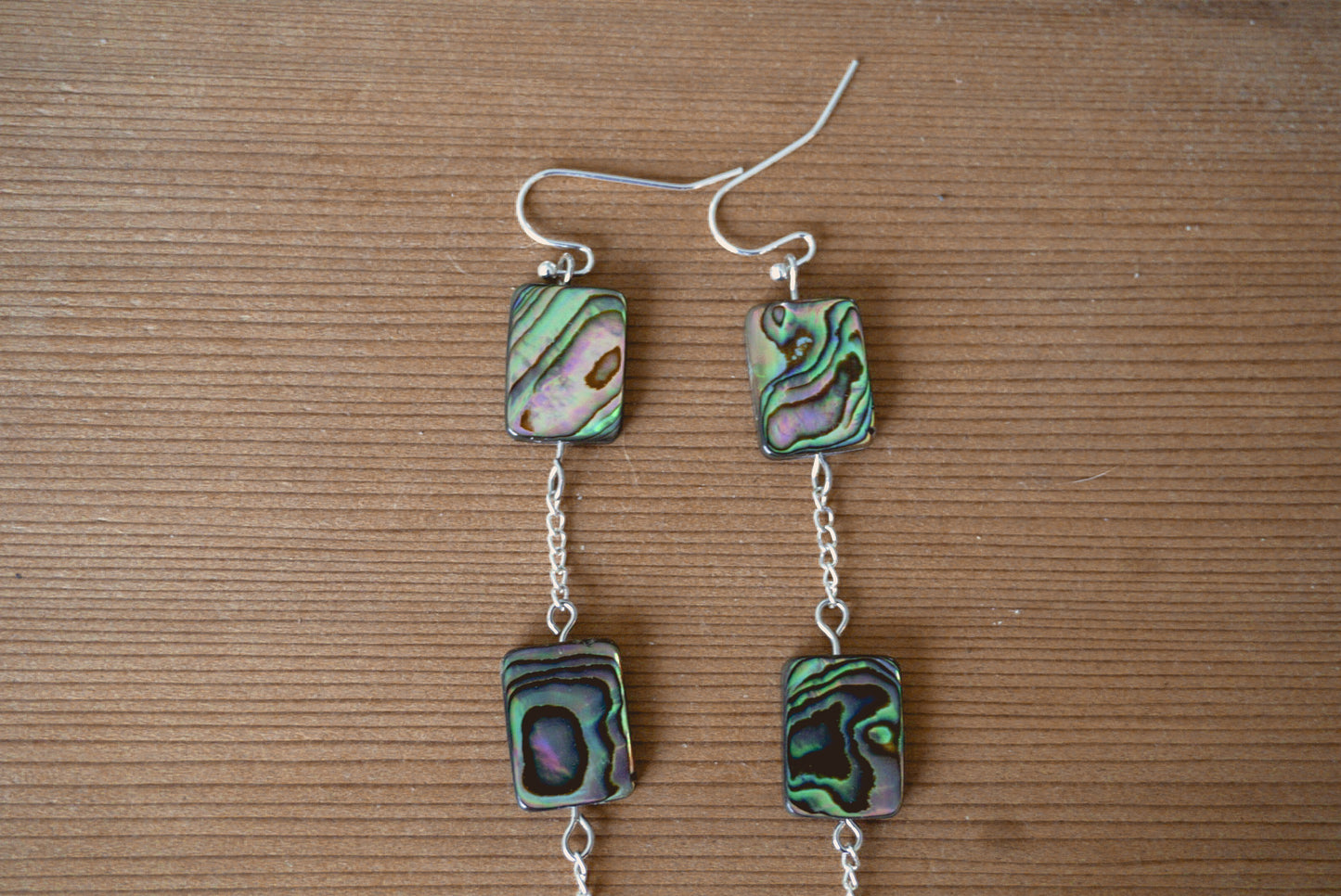 Serenade by the sea - Abalone earrings.