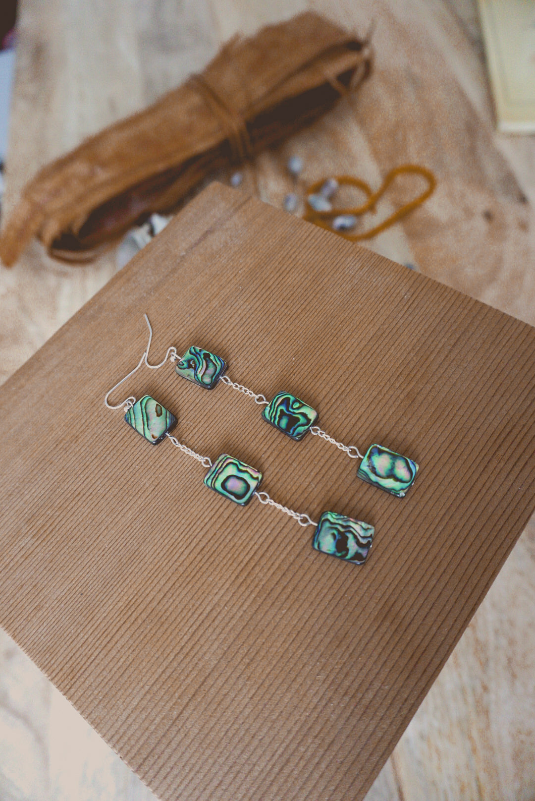 Serenade by the sea - Abalone earrings.